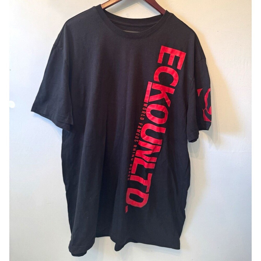 Ecko Unltd. Graphic Logo T-Shirt Men’s 3XL Big & Tall Black Red Crew Neck